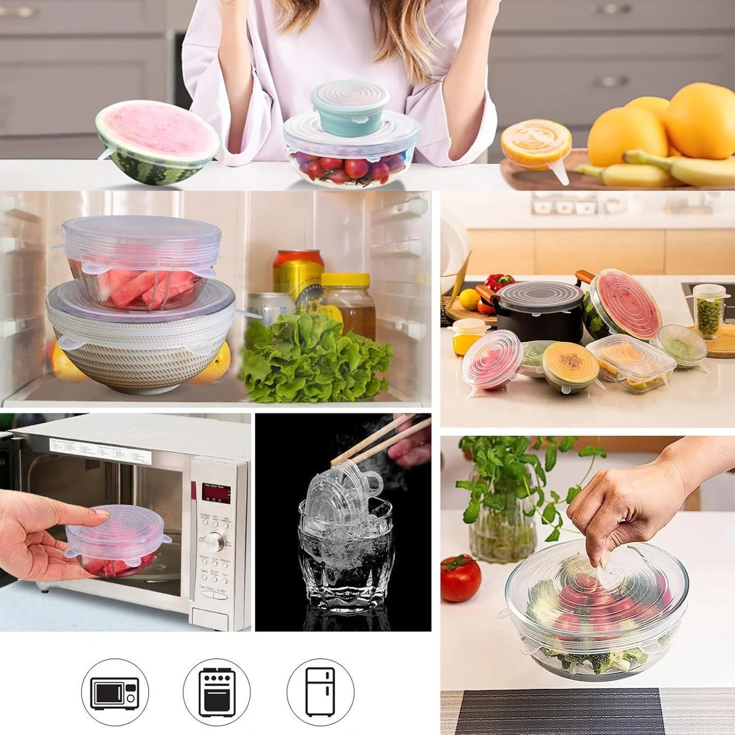 Silicone Cover Stretch Lids